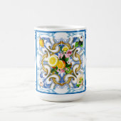 mediterrane Fliesen, Majolika, sizilianischer Stil Kaffeetasse (Mittel)