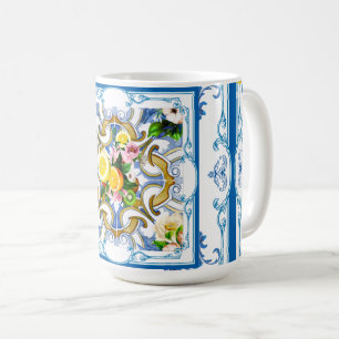 mediterrane Fliesen, Majolika, sizilianischer Stil Kaffeetasse