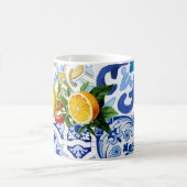 mediterrane Fliesen, Majolika, sizilianischer Stil Kaffeetasse (Mittel)