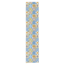 mediterrane Fliesen, Majolika, sizilianischer Stil Kurzer Tischläufer