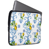 mediterrane Fliesen, Majolika, sizilianischer Stil Laptopschutzhülle (Vorne Rechts)