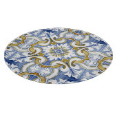 mediterrane Fliesen, Majolika, sizilianischer Stil Schneidebrett (Ecke)