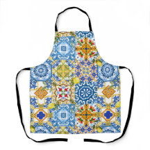 mediterrane Fliesen, Majolika, sizilianischer Stil