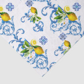 mediterrane Fliesen, Majolika, sizilianischer Stil Seidenpapier (Detail)