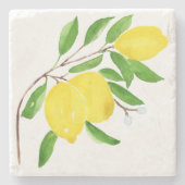 mediterrane Fliesen, Majolika, sizilianischer Stil Steinuntersetzer (Vorderseite)