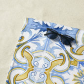 mediterrane Fliesen, Majolika, sizilianischer Stil Strandtuch (Beispiel)
