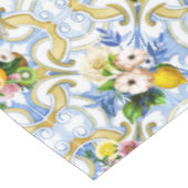 mediterrane Fliesen, Majolika, sizilianischer Stil Tischdecke (Schrägansicht)