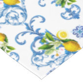 mediterrane Fliesen, Majolika, sizilianischer Stil Tischdecke (Schrägansicht)