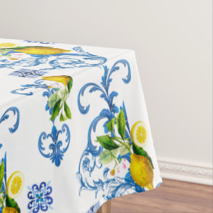 mediterrane Fliesen, Majolika, sizilianischer Stil Tischdecke