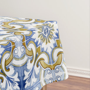 mediterrane Fliesen, Majolika, sizilianischer Stil Tischdecke