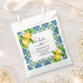 Mediterrane Fliesen, Zitronen Bachelorette Wochene Geschenktütchen (Ausgeschnitten)