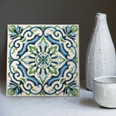 Mediterrane Flora Elegante Keramik Print Tile Fliese