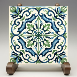 Mediterrane Flora Elegante Keramik Print Tile Fliese
