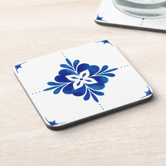 mediterrane Flora Getränkeuntersetzer (Linke Seite)