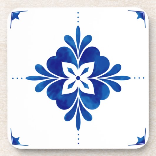 mediterrane Flora Getränkeuntersetzer (Vorderseite)