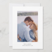 Mediterrane Gartenblume Save the Date Einladung (Rückseite)