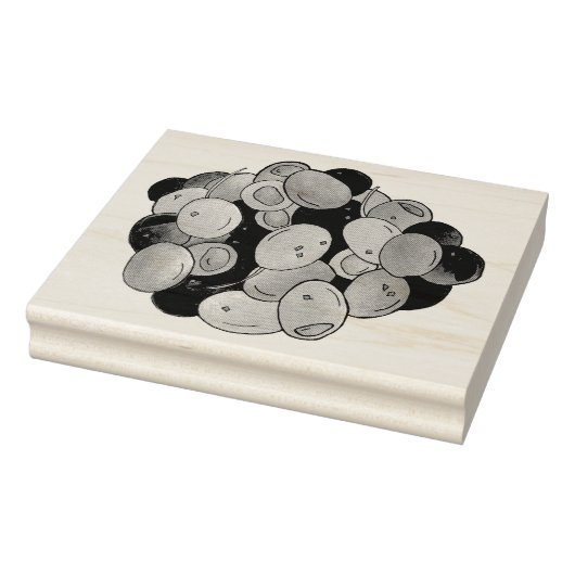 Mediterrane gemischte Oliven Griechische Kalamata Gummistempel (Stempel)