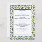 Mediterrane Hauptpresse Whiskey & Wine Dusche Einladung (Rückseite)