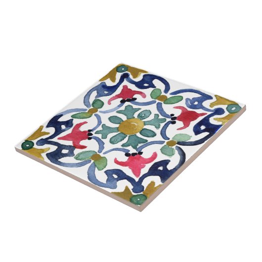 mediterrane Kacheln, Majolika, sizilianischer Stil Fliese (Seite)