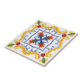 mediterrane Kacheln, Majolika, sizilianischer Stil Fliese (Seite)