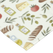 Mediterrane Küche- kulinarische Tischdecke (Schrägansicht)