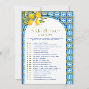 Mediterrane Lemon Brautparty Showkarte Einladung