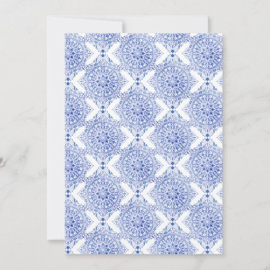 Mediterrane Lemon Bridal Dusche Einladung (Rückseite)