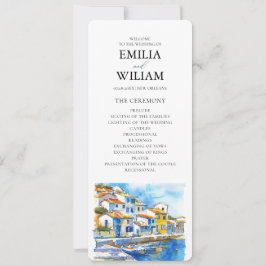 Mediterrane Lemon-Hochzeitskarte Einladung