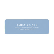 Mediterrane Lemon Wedding Rücksendeadresse