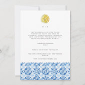 Mediterrane Limone Save the Date Hochzeitskarte Ankündigung (Rückseite)