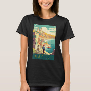 Mediterrane Magie Neapel Vintage Poster Art T-Shirt