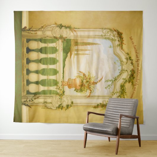 Mediterrane Seeblick Wandteppich (Beispiel (Horizontal))