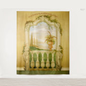 Mediterrane Seeblick Wandteppich (Vorderseite)