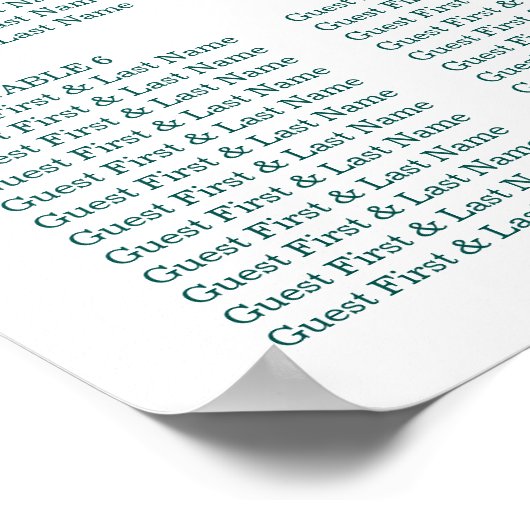 Mediterrane Vegetation Hochzeitskarte Poster (Ecke)