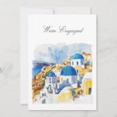 Mediterrane Verlobung Ankündigung (Vorderseite)