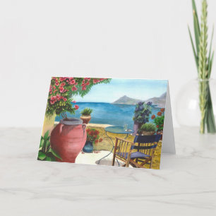 Mediterrane View Card Karte