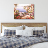 Mediterrane Villa Leinwanddruck (Insitu (Schlafzimmer))