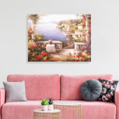 Mediterrane Villa Leinwanddruck (Insitu (Wohnzimmer))