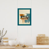 Mediterrane Villa Vintag Poster (Küche)