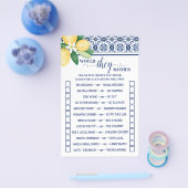 Mediterrane Würden sie eher Dusche Spielkarte Flyer (Einzeln)