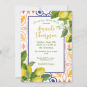 Mediterrane Zitrone Ihr Brautparty Einladung (Vorderseite)