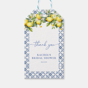 Mediterrane Zitronen Hauptpresse Bridal Gefallen T Geschenkanhänger