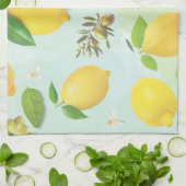 Mediterrane Zitronen und Oliven Küchentücher (Gefaltet)