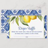 Mediterrane Zitronenkleckse Begleitkarte