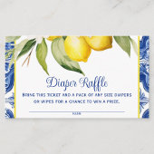 Mediterrane Zitronenkleckse Begleitkarte