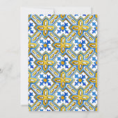 Mediterranean 50 & Fabulous Birthday Party Einladung (Rückseite)