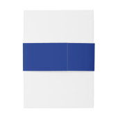 Mediterranean Blue Initials | Amalfi Coast Wedding Einladungsbanderole (Rückseitenbeispiel)