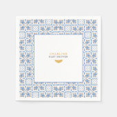 Mediterranean Citrus Baby Shower | Paper Napkins Serviette (Vorderseite)