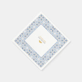 Mediterranean Citrus Baby Shower | Paper Napkins Serviette (Ecke)