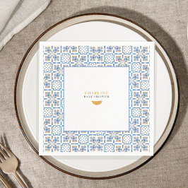 Mediterranean Citrus Baby Shower | Paper Napkins Serviette